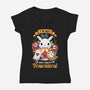 Wondrous Rabbit-womens v-neck tee-Snouleaf