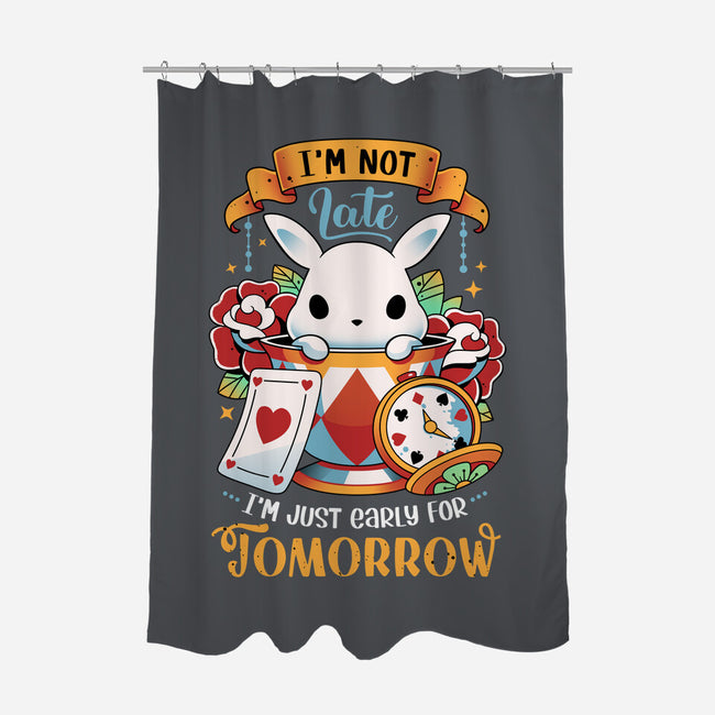 Wondrous Rabbit-none polyester shower curtain-Snouleaf