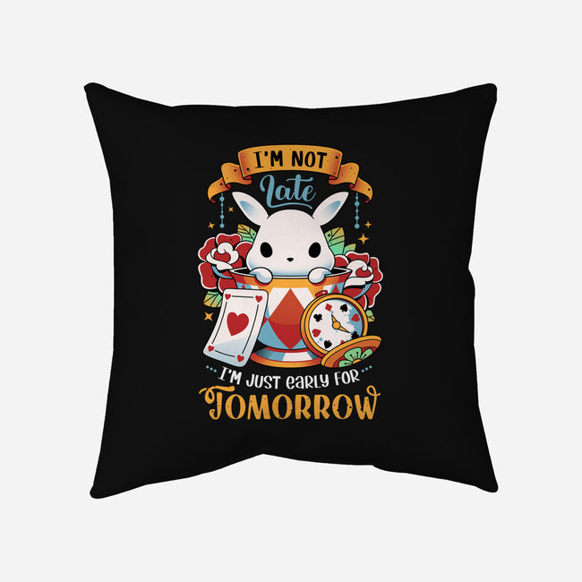 Wondrous Rabbit-none removable cover throw pillow-Snouleaf