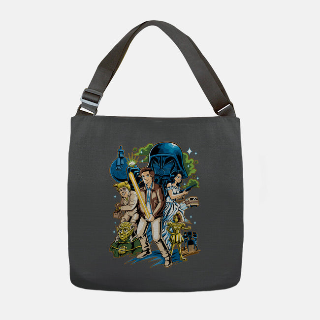 Crazy Space-none adjustable tote bag-Andriu