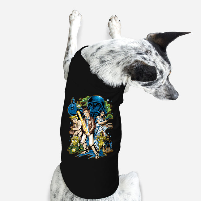 Crazy Space-dog basic pet tank-Andriu