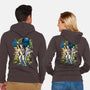 Crazy Space-unisex zip-up sweatshirt-Andriu