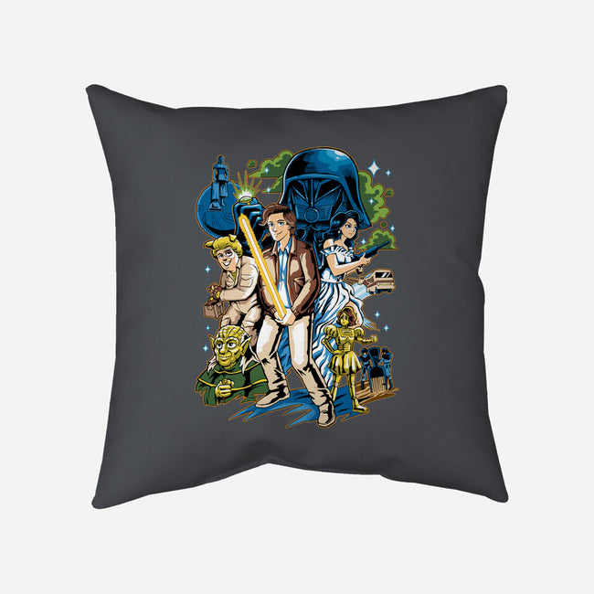 Crazy Space-none removable cover w insert throw pillow-Andriu