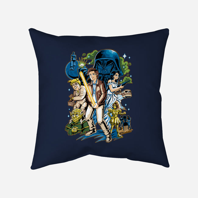 Crazy Space-none removable cover w insert throw pillow-Andriu