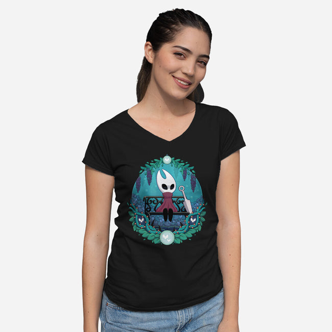The Princess Protector-womens v-neck tee-Zaia Bloom