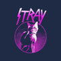 Neon Cat-none removable cover w insert throw pillow-retrodivision