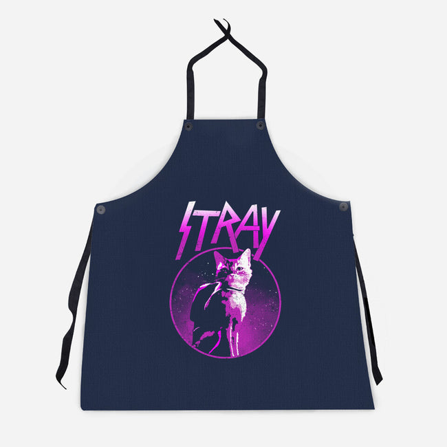 Neon Cat-unisex kitchen apron-retrodivision