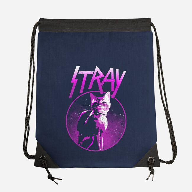 Neon Cat-none drawstring bag-retrodivision