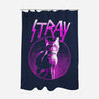 Neon Cat-none polyester shower curtain-retrodivision