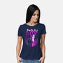 Neon Cat-womens basic tee-retrodivision