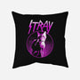 Neon Cat-none removable cover w insert throw pillow-retrodivision