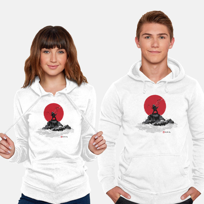 Sumi-e Master-unisex pullover sweatshirt-retrodivision