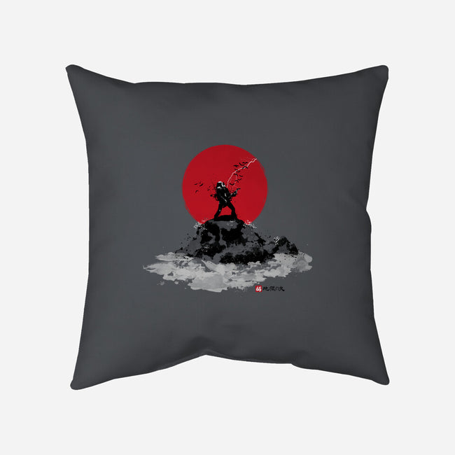 Sumi-e Master-none removable cover w insert throw pillow-retrodivision