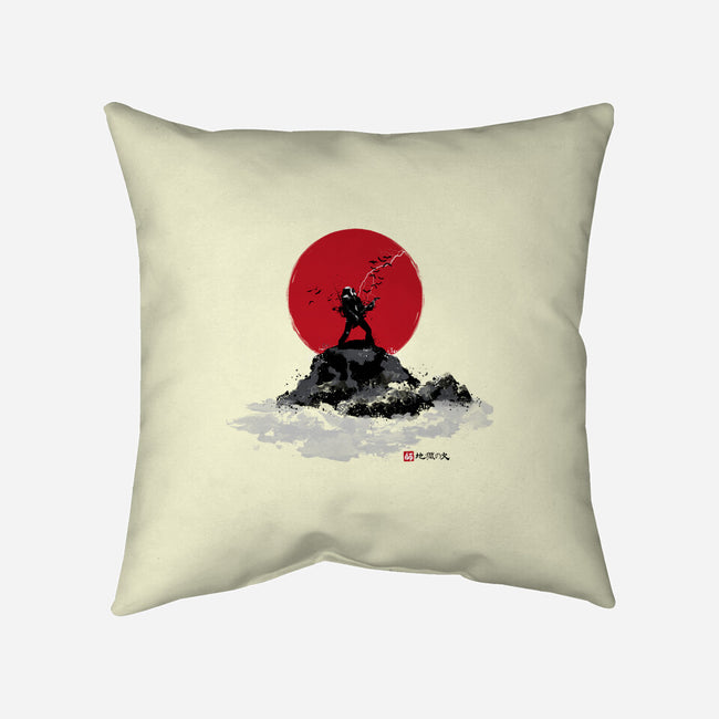 Sumi-e Master-none removable cover w insert throw pillow-retrodivision