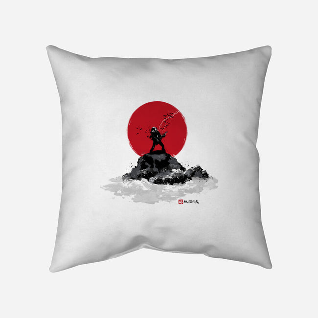 Sumi-e Master-none removable cover w insert throw pillow-retrodivision