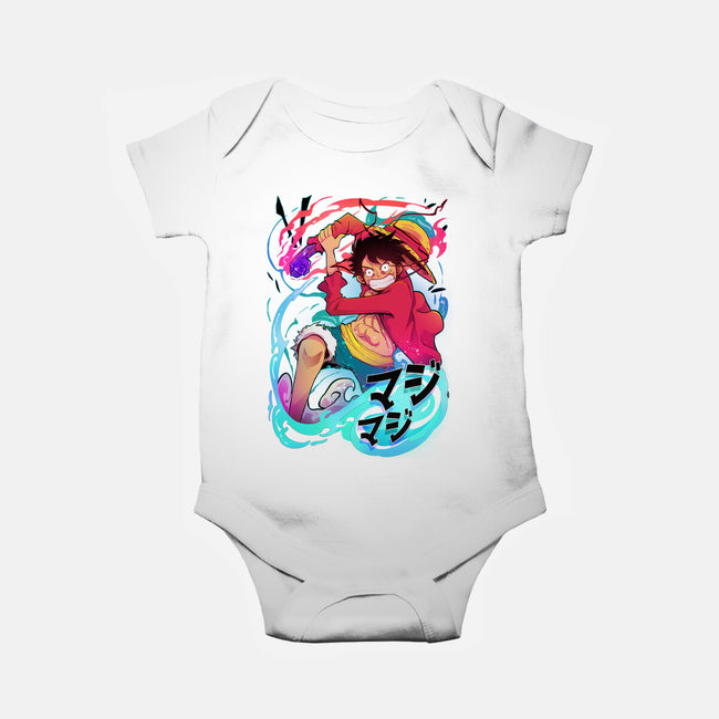 King Of Pirates-baby basic onesie-Kabuto Studio