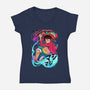 King Of Pirates-womens v-neck tee-Kabuto Studio