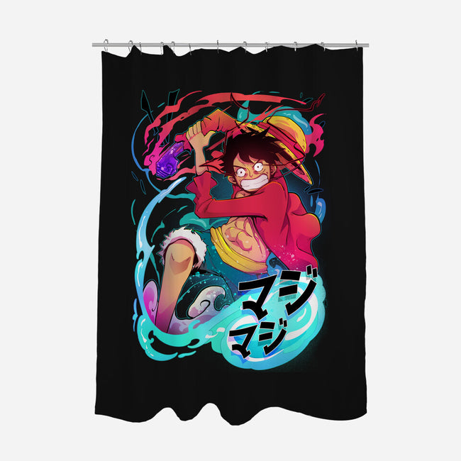 King Of Pirates-none polyester shower curtain-Kabuto Studio