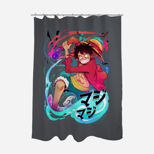 King Of Pirates-none polyester shower curtain-Kabuto Studio
