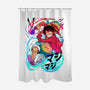 King Of Pirates-none polyester shower curtain-Kabuto Studio