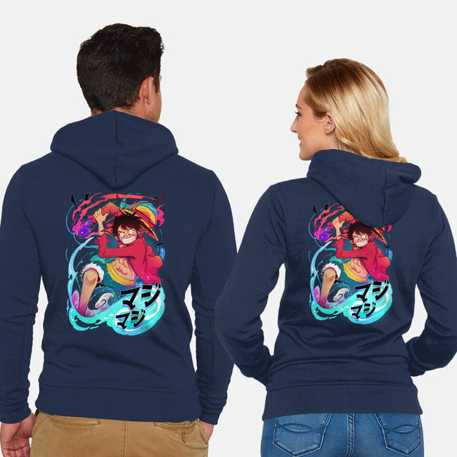 King Of Pirates-unisex zip-up sweatshirt-Kabuto Studio