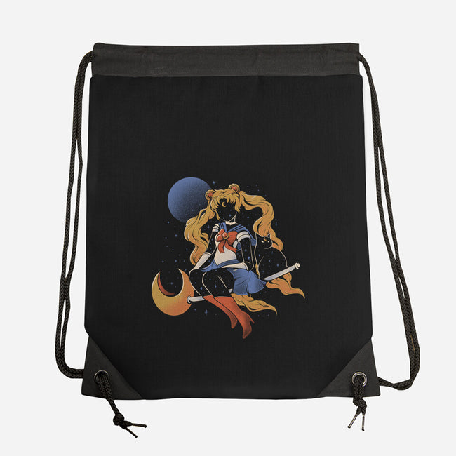 Cosmic Sailor-none drawstring bag-eduely