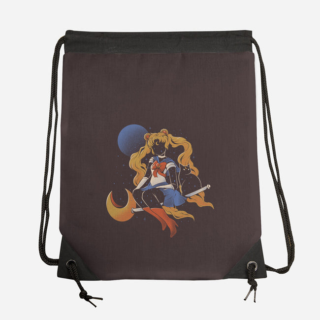 Cosmic Sailor-none drawstring bag-eduely