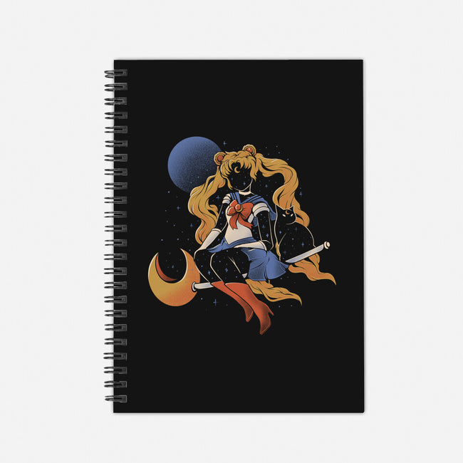 Cosmic Sailor-none dot grid notebook-eduely