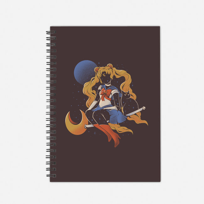 Cosmic Sailor-none dot grid notebook-eduely