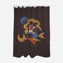 Cosmic Sailor-none polyester shower curtain-eduely