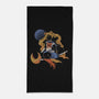 Cosmic Sailor-none beach towel-eduely