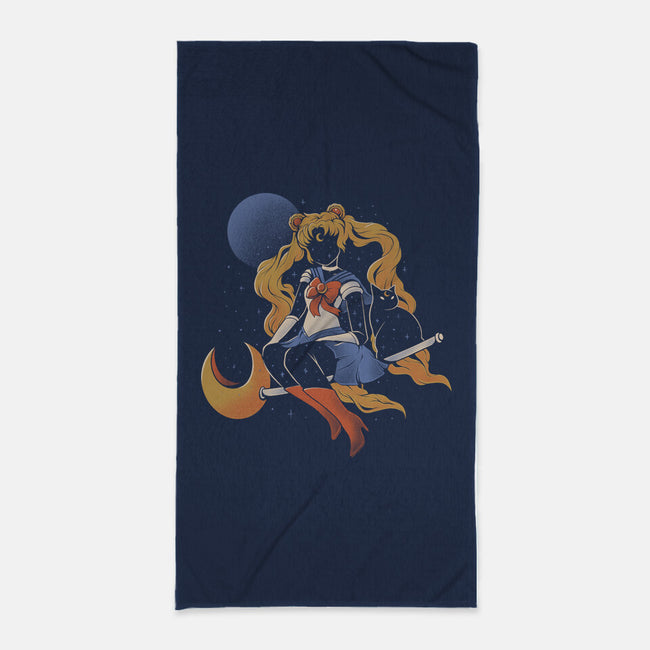Cosmic Sailor-none beach towel-eduely