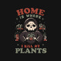 I Kill My Plants-none removable cover w insert throw pillow-eduely