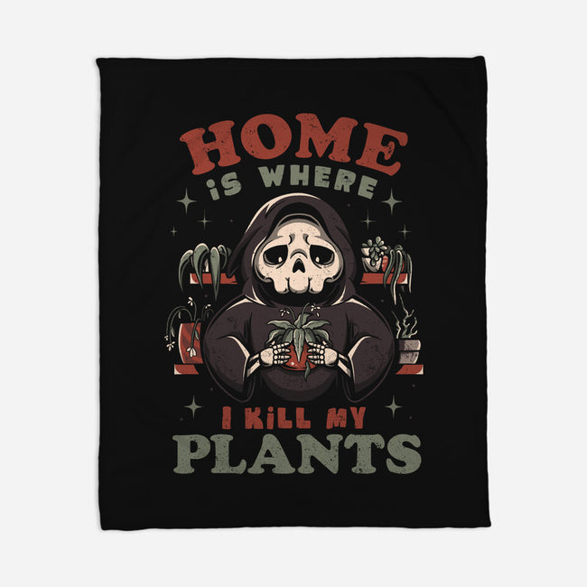 I Kill My Plants-none fleece blanket-eduely