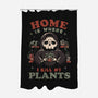 I Kill My Plants-none polyester shower curtain-eduely