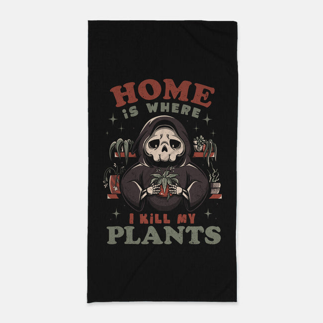 I Kill My Plants-none beach towel-eduely