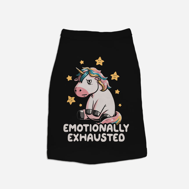 Emotionally Exhausted-dog basic pet tank-koalastudio