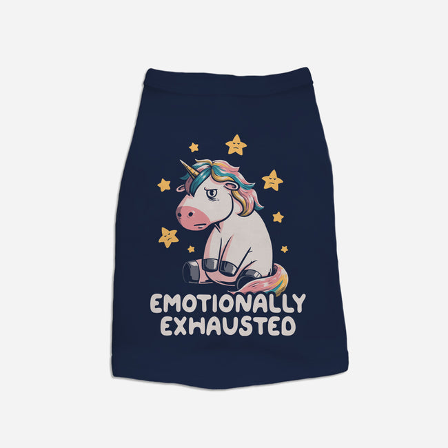 Emotionally Exhausted-dog basic pet tank-koalastudio