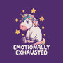 Emotionally Exhausted-none polyester shower curtain-koalastudio