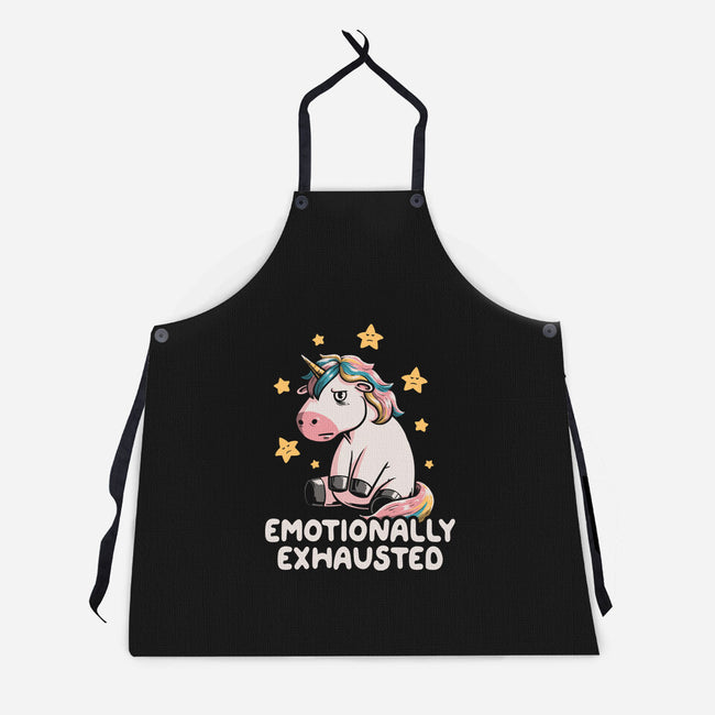 Emotionally Exhausted-unisex kitchen apron-koalastudio