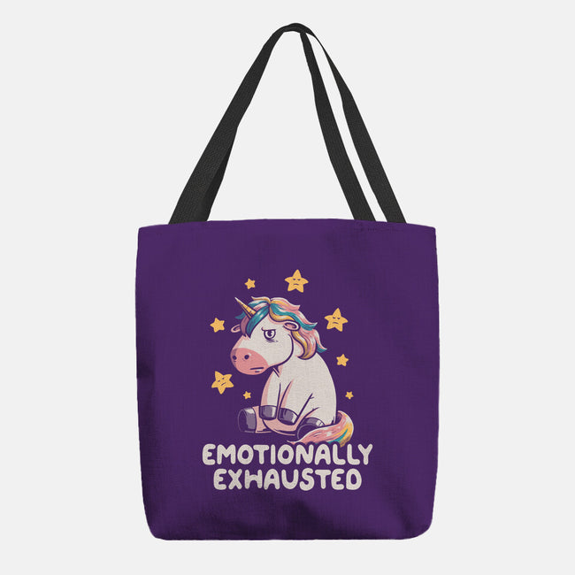 Emotionally Exhausted-none basic tote bag-koalastudio