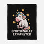 Emotionally Exhausted-none fleece blanket-koalastudio