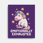 Emotionally Exhausted-none stretched canvas-koalastudio