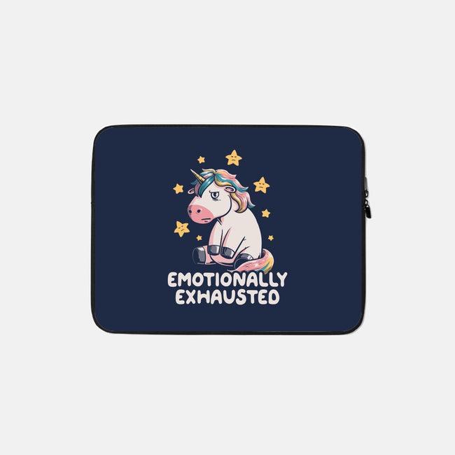 Emotionally Exhausted-none zippered laptop sleeve-koalastudio