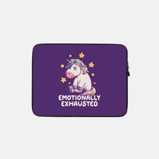 Emotionally Exhausted-none zippered laptop sleeve-koalastudio