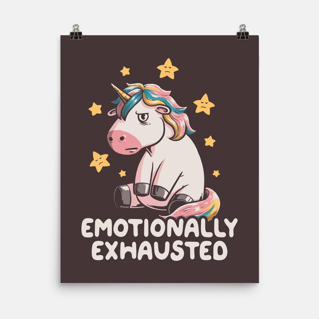 Emotionally Exhausted-none matte poster-koalastudio