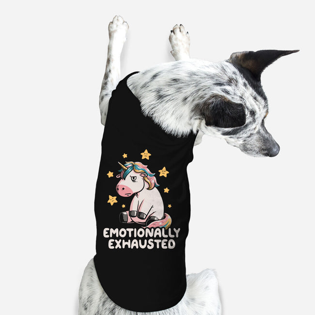 Emotionally Exhausted-dog basic pet tank-koalastudio