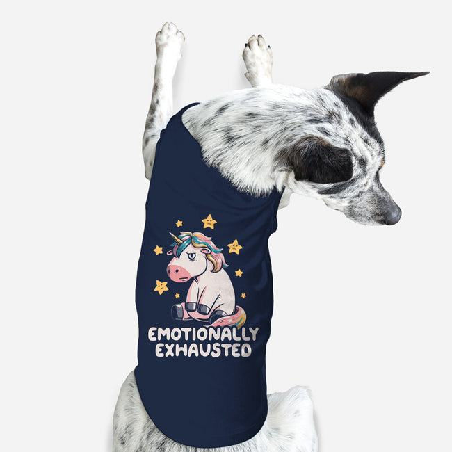 Emotionally Exhausted-dog basic pet tank-koalastudio