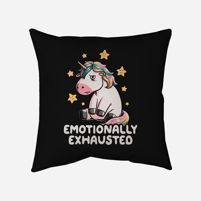 Emotionally Exhausted-none removable cover w insert throw pillow-koalastudio