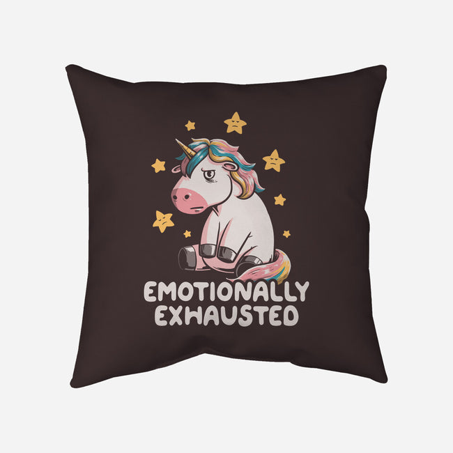 Emotionally Exhausted-none removable cover w insert throw pillow-koalastudio